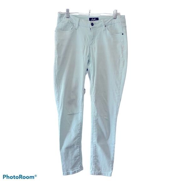 Earl's Skinny Ankle Jeans in Light Aqua, Size 6 - Picture 1 of 10